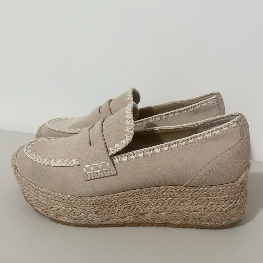 Dolce Vita Cream Platform Loafers